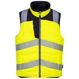 Ocieplacz ostrzegawczy dwustronny PW3 Żółty/Czarny r. XXL