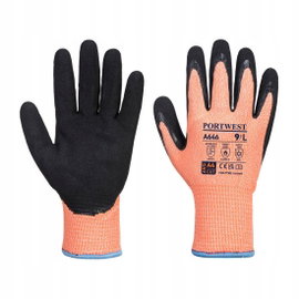 Rękawice ocieplane antyprzecięciowe D Vis-Tex Pomarańczowy/Czarny r. XL