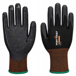 Rękawice GP Grip 15 z nakropieniami nitrylowymi Czarny r. L