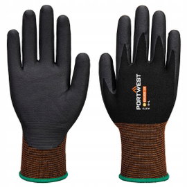 Rękawice GP Grip 15 z mikropianki nitrylowej Czarny r. XL