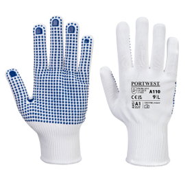 Rękawica Polka nylonowa i nakrapiana Biały/Niebieski r. XL