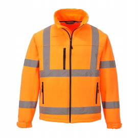 Softshell ostrzegawczy Classic (3 warstwy) Pomarańczowy r. XXL
