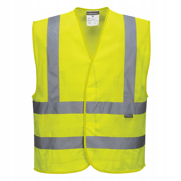 Siatkowa kamizelka ostrzegawcza Żółty r. L/XL