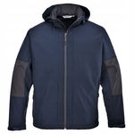 Softshell z kapturem (3L). Granatowy r. XXL
