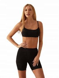 Spodenki damskie Kolarki Pantaloncino Donna Czarny r. 6(XL)