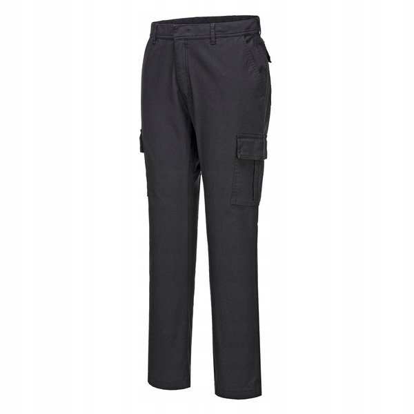 Spodnie bojówki Slim Stretch Czarny Krótki r. 28