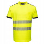 T-Shirt ostrzegawczy PW3 Żółty/Czarny r. M