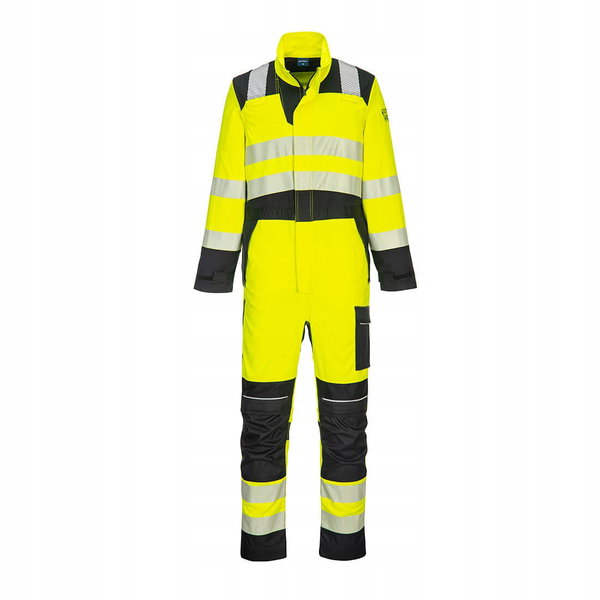 Trudnopalny kombinezon multiochronny PW3 Modaflame Żółty/Czarny r. M