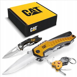 CAT Zestaw XL 3 szt. MultiTool 9w1, Nóż i Brelok 7w1