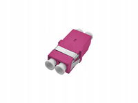 Adapter światłowodowy bezkołnierzowy multimodowy OM4 LC duplex ALANTEC