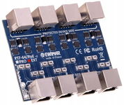 4-kanałowy moduł ogranicznika przepięć sieci LAN EWIMAR PTF-64-EXT/PoE
