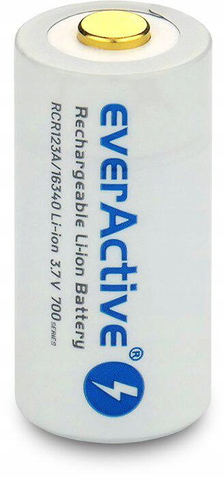 Akumulatorek 16340 R-CR123 3,7V everActive 700mAh 1 szt z zabezpieczeniem