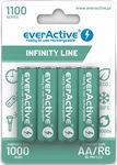 Akumulatorki AA / R06 Ni-MH everActive 1100mAh Infinity Line 3000 cykli (bl