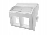 Adapter 45x45 2xRJ45 (wypukły kątowy) ALANTEC - ALANTEC