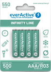 Akumulatorki AAA R03 Ni-MH everActive 550mAh Infinity Line 3000 cykli 4 szt