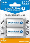 Akumulatorki C / R14 everActive Ni-MH Ni-MH 5000 mAh Professional line 2szt