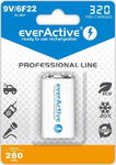 Akumulatorek 6F22/9V everActive Ni-MH Ni-MH 320 mAh ready to use Profession
