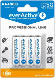 Akumulatorki AAA R03 everActive Ni-MH 1050 mAh 4 s