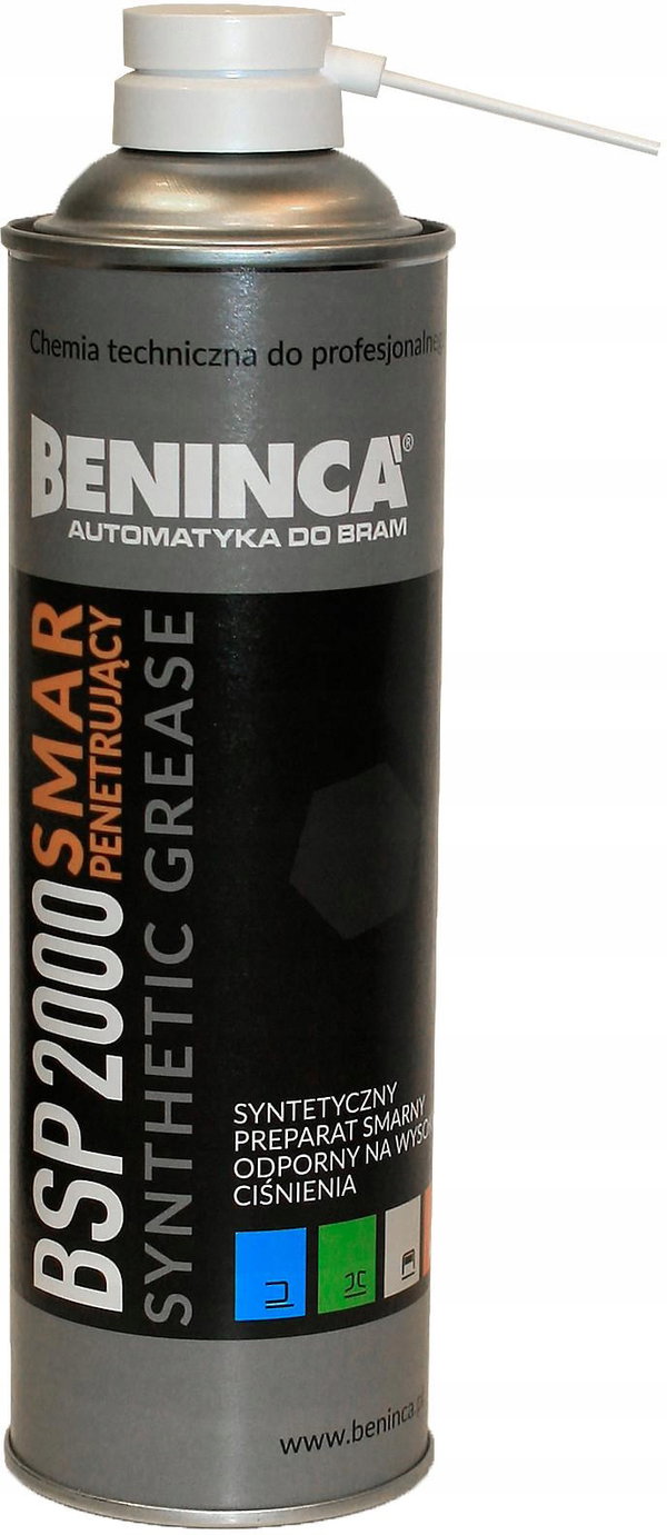 CHEMIA: Smar syntetyczny (penetrujący) Beninca BSP2000 500ml do bram/automa