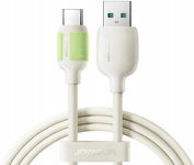 Kabel Joyroom S-A53 3A USB-A - USB-C z fluorescencyjną końcówką 1,2 m - beż
