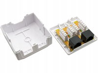 Gniazdo natynkowe UTP kat.5e 2xRJ45 ALANTEC
