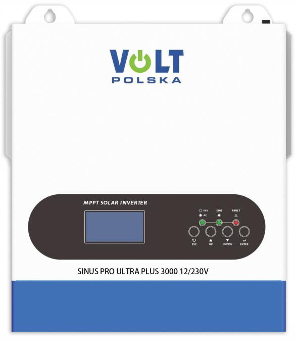 INWERTER SOLARNY SINUS PRO ULTRA PLUS 3000 12/230V + 100A MPPT (30-500V)