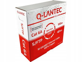 Kabel S/FTP kat.6A LSOH Dca 100m 4x2x23AWG (10Gb/s) Q-LANTEC