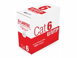 Kabel sieciowy UTP kat.6 PVC Eca Q-LANTEC - 10 lat gwarancji