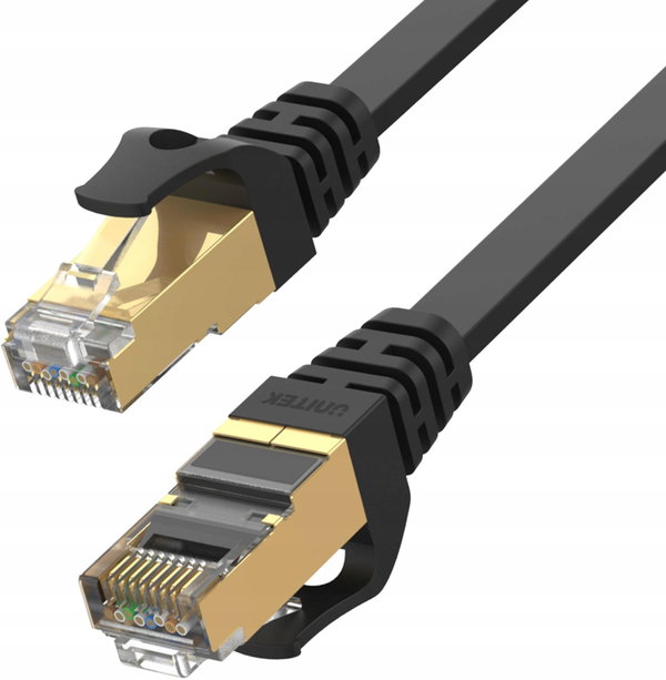 Kabel Ethernet Unitek patchcord cat.7 SSTP (8P8C), RJ-45 LAN, 20m, płaski