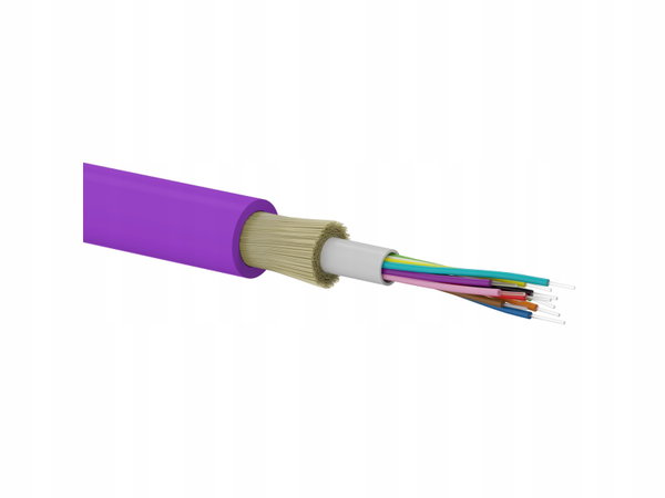 Kabel światłowodowy OM4 B2ca U-DQ(ZN)BH uniwersalny trudnopalny "FireHardy"