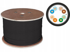 Kabel F/UTP kat.5e PE 4x2x24AWG 500m ZEWNĘTRZNY SUCHY ALANTEC - ALANTEC