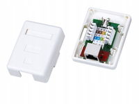 Gniazdo natynkowe STP kat.5e 1xRJ45 ALANTEC - ALANTEC