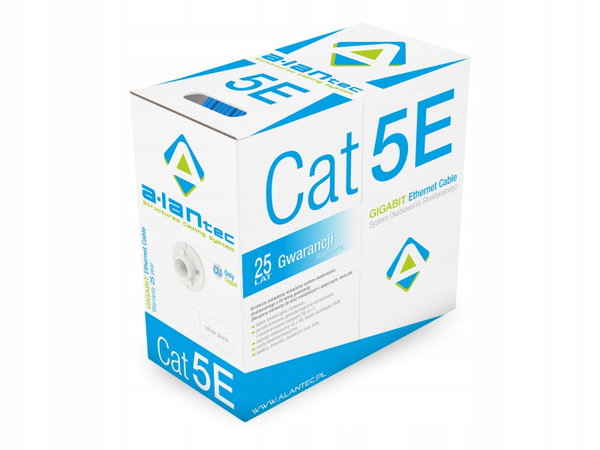 Kabel U/UTP kat.5e PVC Eca 4PR 305m niebieski