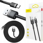 KABEL USB-A -> USB-C Baseus Cafule CATKLF-CG1 200cm 2A QC 3.0 CZARNO-SZARY