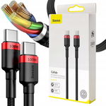 KABEL USB-C -> USB-C Baseus Cafule CATKLF-AL91 200cm 100W 5A PD 2.0 QC 3.0