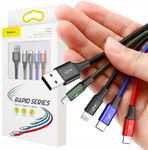 KABEL 4w1 USB-A Lighting iPhone 2x USB-C micro-USB Baseus Cafule CA1T4 1.2m