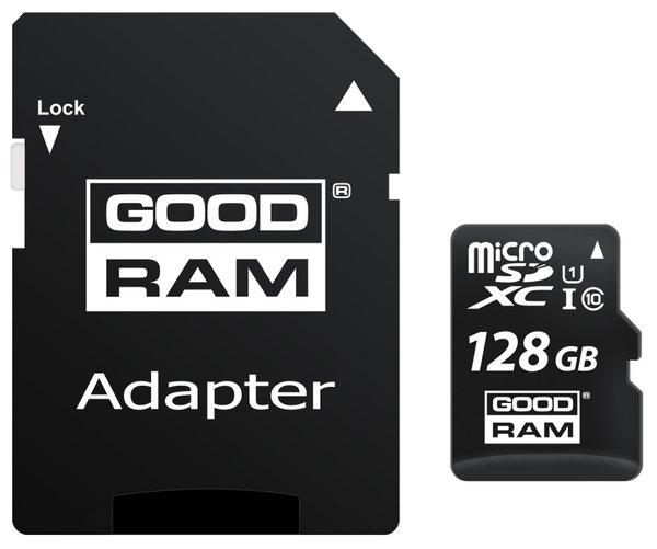 KARTA microSD GOODRAM UHS1 CL10 128GB ADAPTER 100M
