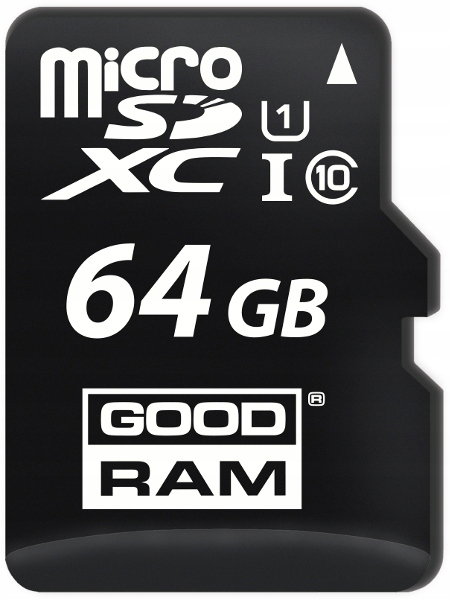 KARTA microSD GOODRAM UHS1 CL10 64GB ADAPTER 100MB