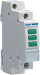 Lampka sygnalizacyjna, 230V AC, 3 x Zielony LED HAGER SVN221