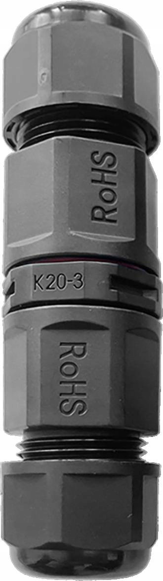 Konektor Mufa kablowa prosta IP68, 3x4mm2, 400V/20A OR-AE-13620