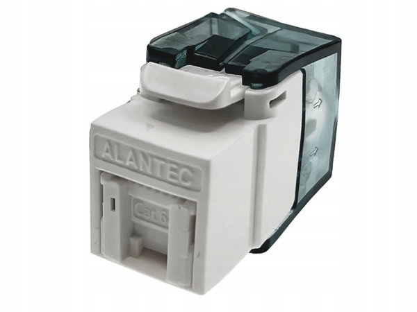 Moduł keystone RJ45 beznarzędziowy UTP kat.6A ALANTEC PLUS badanie jakości