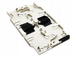 Kaseta (tacka) spawów światłowodowych z uchwytami