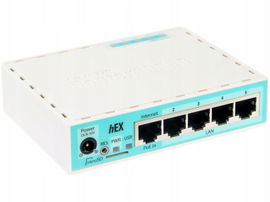 MIKROTIK ROUTERBOARD hEX (RB750Gr3) Router przewod