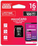 KARTA PAMIĘCI microSD UHS1 CL10 16GB ADAPTER 100MB