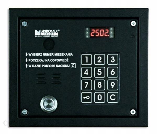 Laskomex CP-2503TP czarna Panel audio z czytnikiem