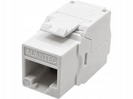 Moduł keystone RJ45 beznarzędziowy UTP kat.5e, SLIM, kolor biały ALANTEC