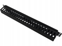 Organizator kabli 1U 19" z pokrywą maskującą ALANTEC