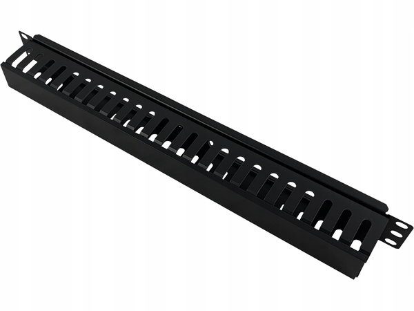 Organizator kabli 1U 19" z pokrywą maskującą ALANTEC
