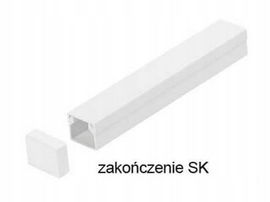 Osprzęt do listew elektroinstalacyjnych, zakończenie BIAŁY SK 14x14 1szt.