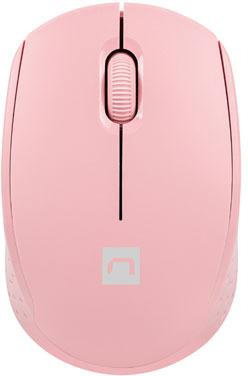 MYSZ NATEC STORK BEZPRZEWODOWA 1600DPI RÓŻOWA OPTYCZNA USB